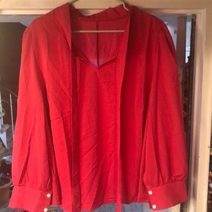 Plus size Shein Curve lightweight pink blouse